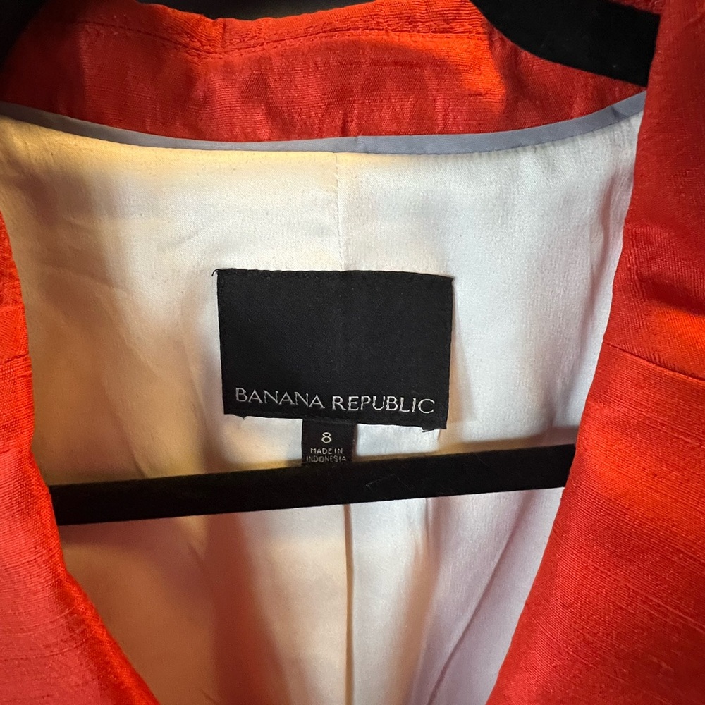 Banana Republic Women's Orange Blazer - Picture 5 of 5